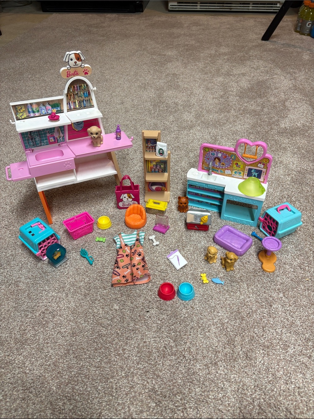 Barbie Vet Checkup & boutique Playset with Accessories - Doll Not included